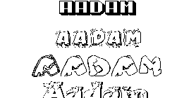 Coloriage Aadam