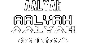 Coloriage Aalyah
