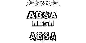 Coloriage Absa