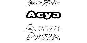 Coloriage Acya