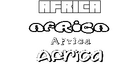 Coloriage Africa