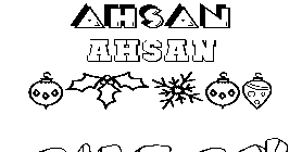 Coloriage Ahsan