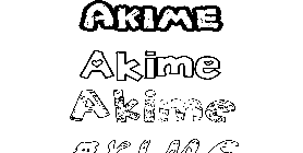 Coloriage Akime