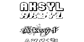 Coloriage Aksyl