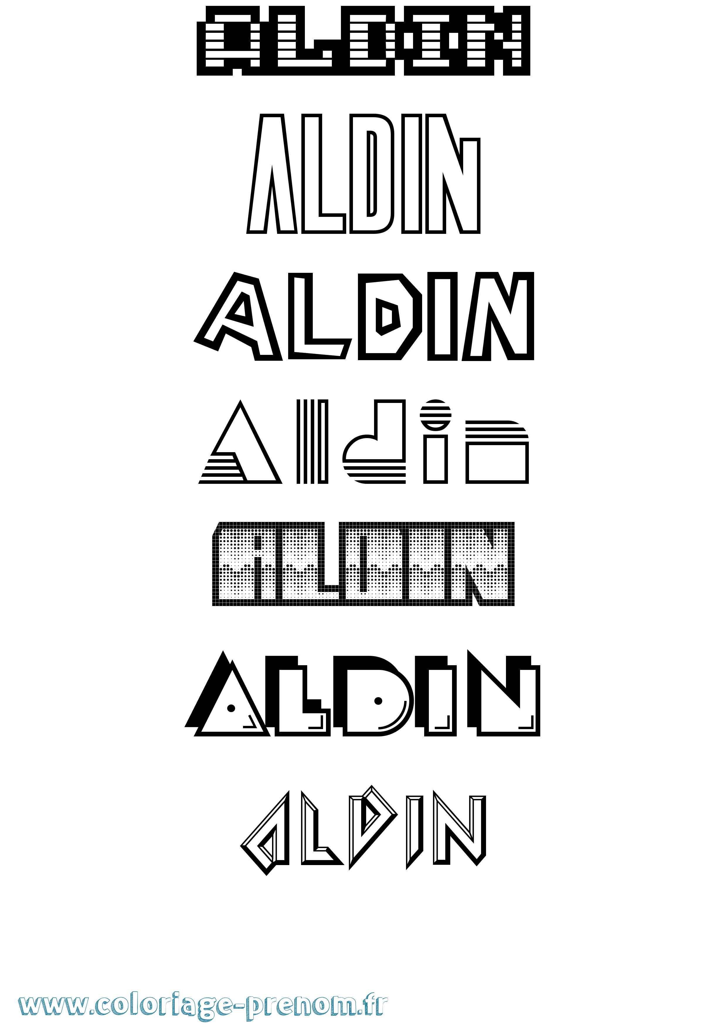 Coloriage Aldin Jeux Vidéos Coloriage prénom Aldin Jeux Vidéos