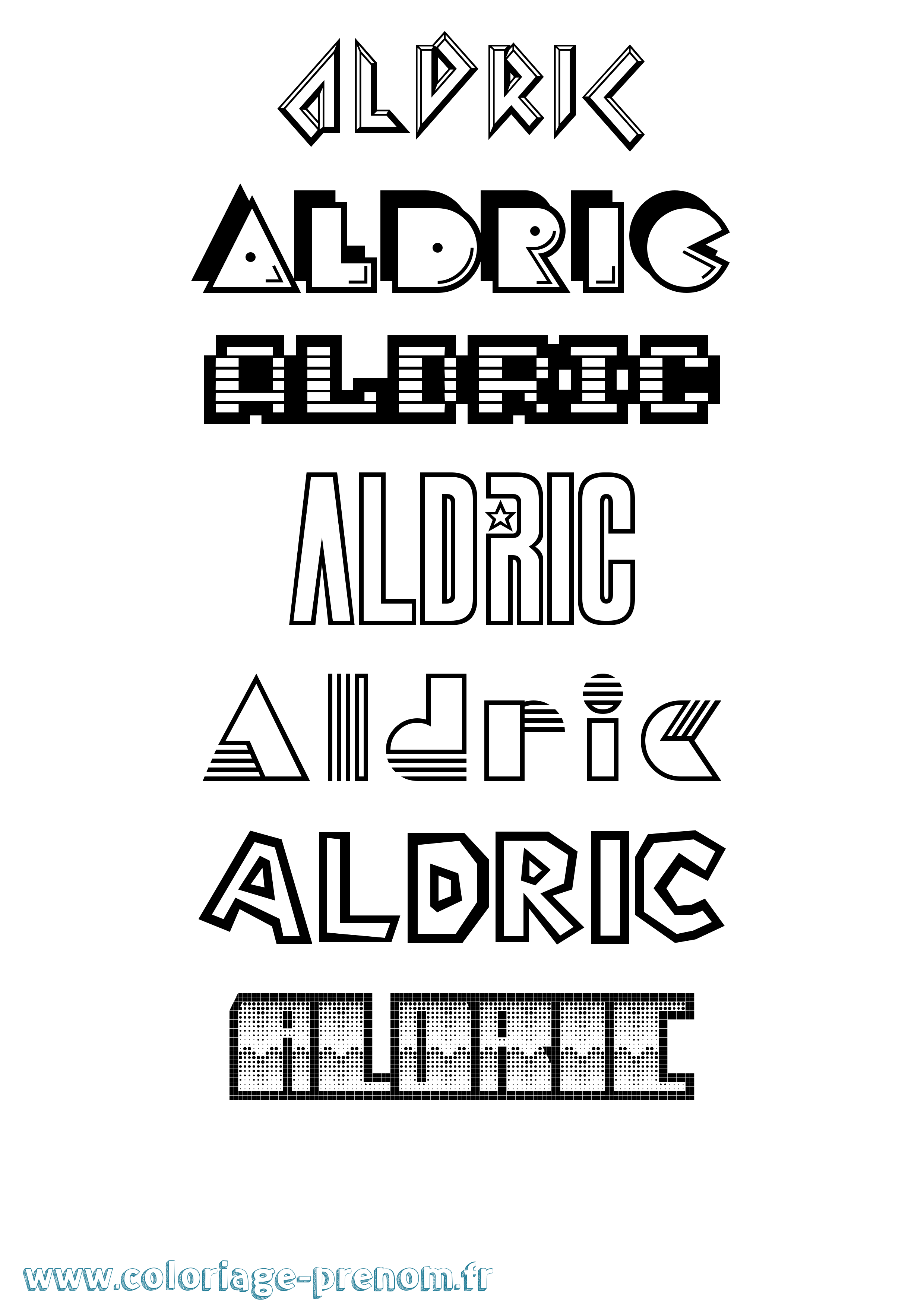 Coloriage Aldric Jeux Vidéos Coloriage prénom Aldric Jeux Vidéos