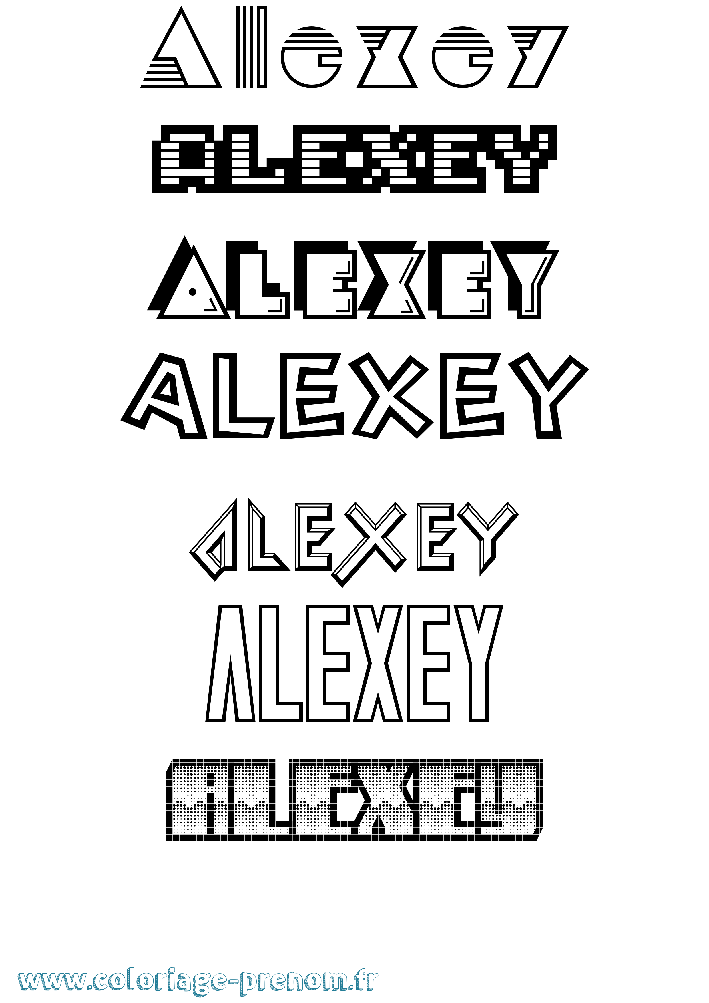 Coloriage Alexey Jeux Vidéos Coloriage prénom Alexey Jeux Vidéos