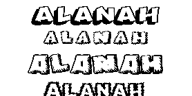 Coloriage Alanah