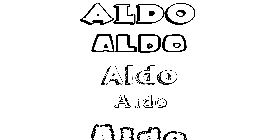 Coloriage Aldo