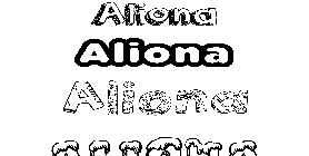 Coloriage Aliona