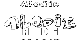 Coloriage Alodie