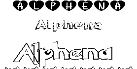 Coloriage Alphena
