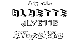 Coloriage Alyette