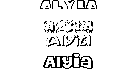 Coloriage Alyia