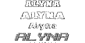 Coloriage Alyna