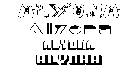 Coloriage Alyona