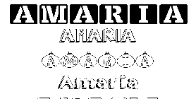 Coloriage Amaria