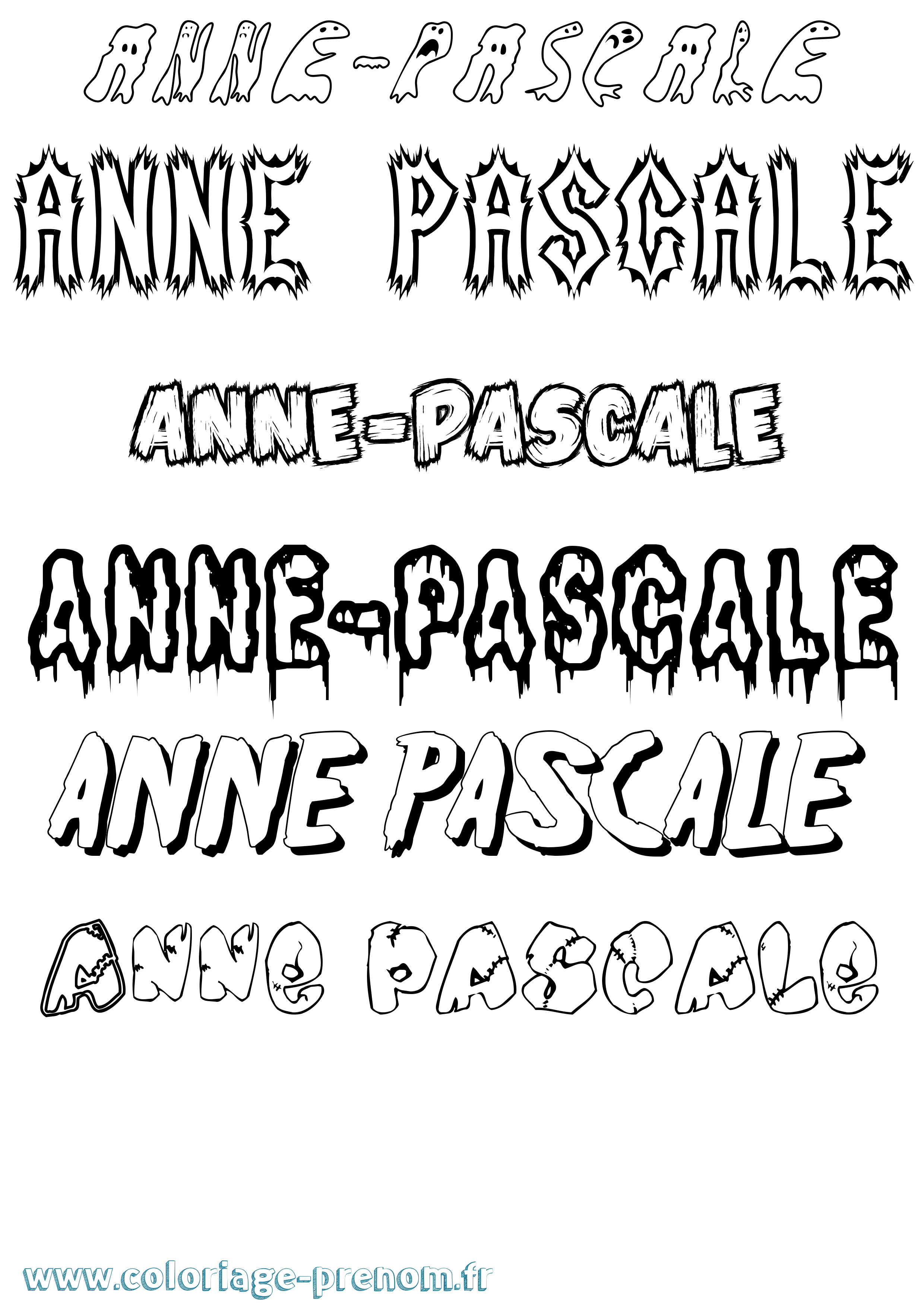 Coloriage Anne-Pascale Frisson Coloriage prénom Anne-Pascale Frisson