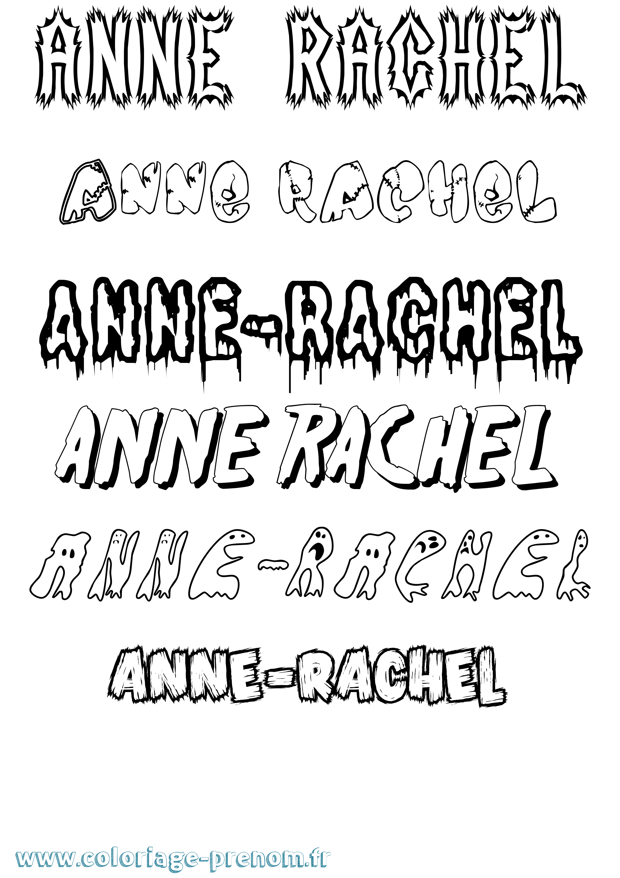 Coloriage Anne-Rachel Frisson Coloriage prénom Anne-Rachel Frisson