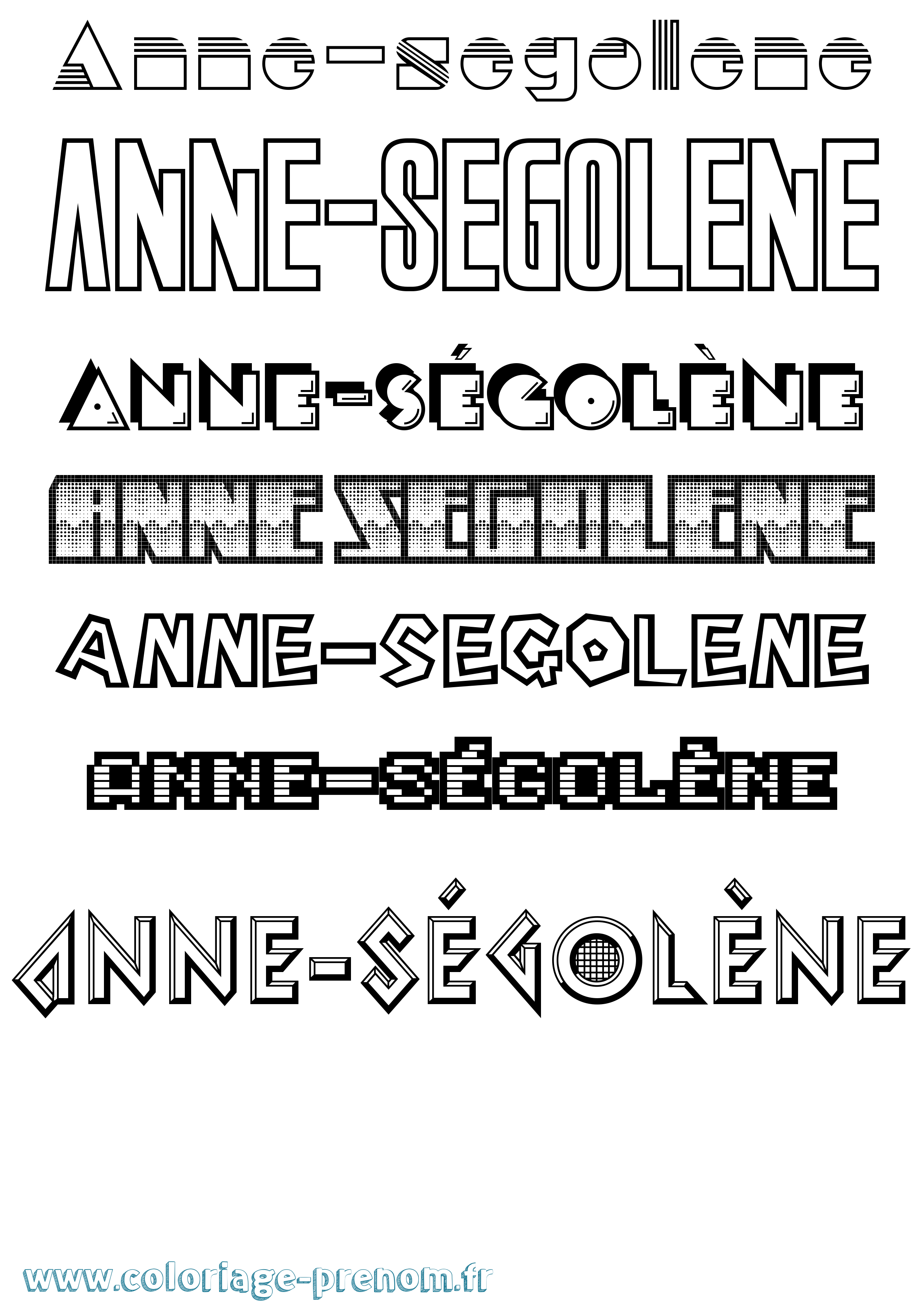 Coloriage Anne-Ségolène Jeux Vidéos Coloriage prénom Anne-Ségolène Jeux Vidéos