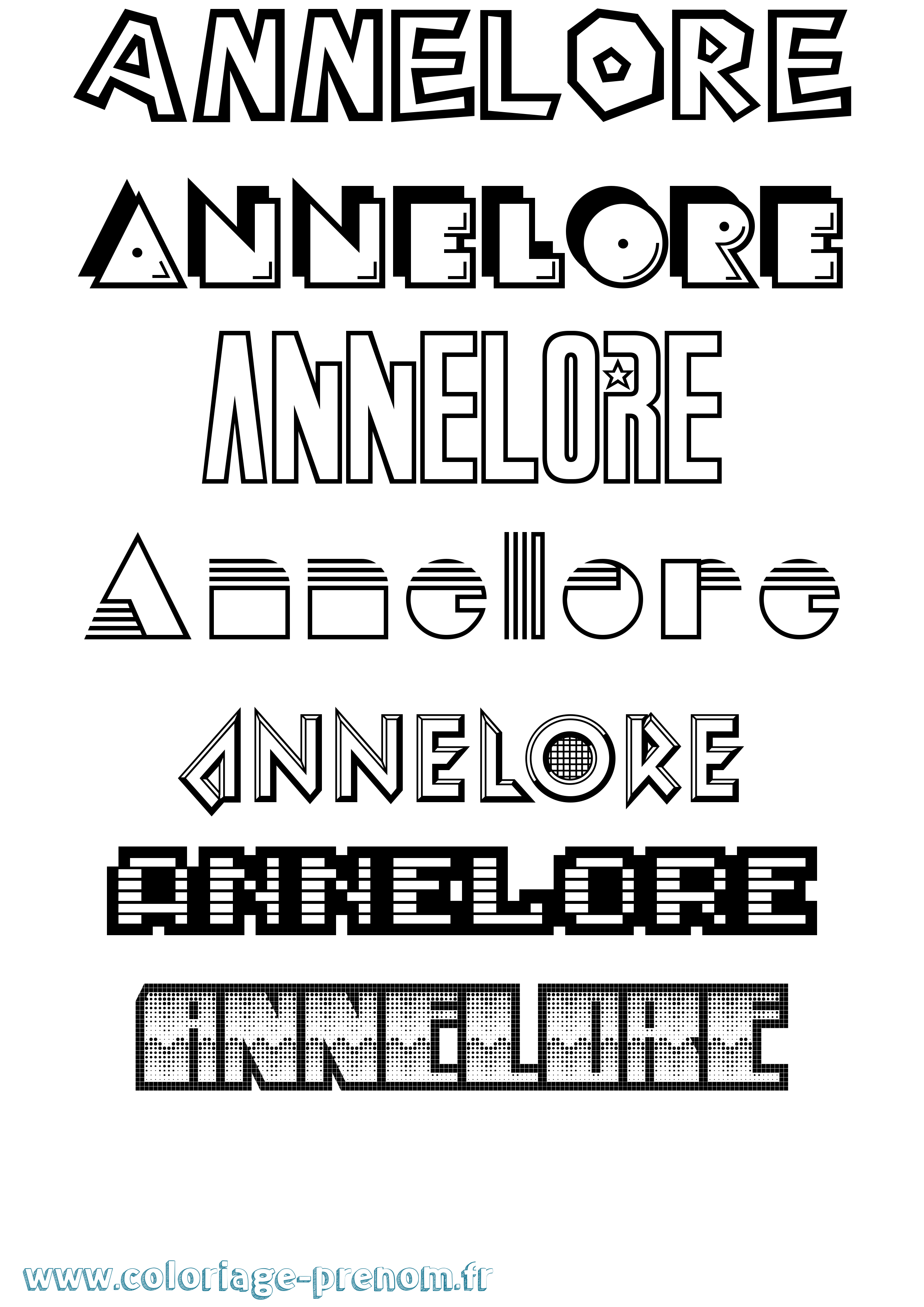 Coloriage Annelore Jeux Vidéos Coloriage prénom Annelore Jeux Vidéos