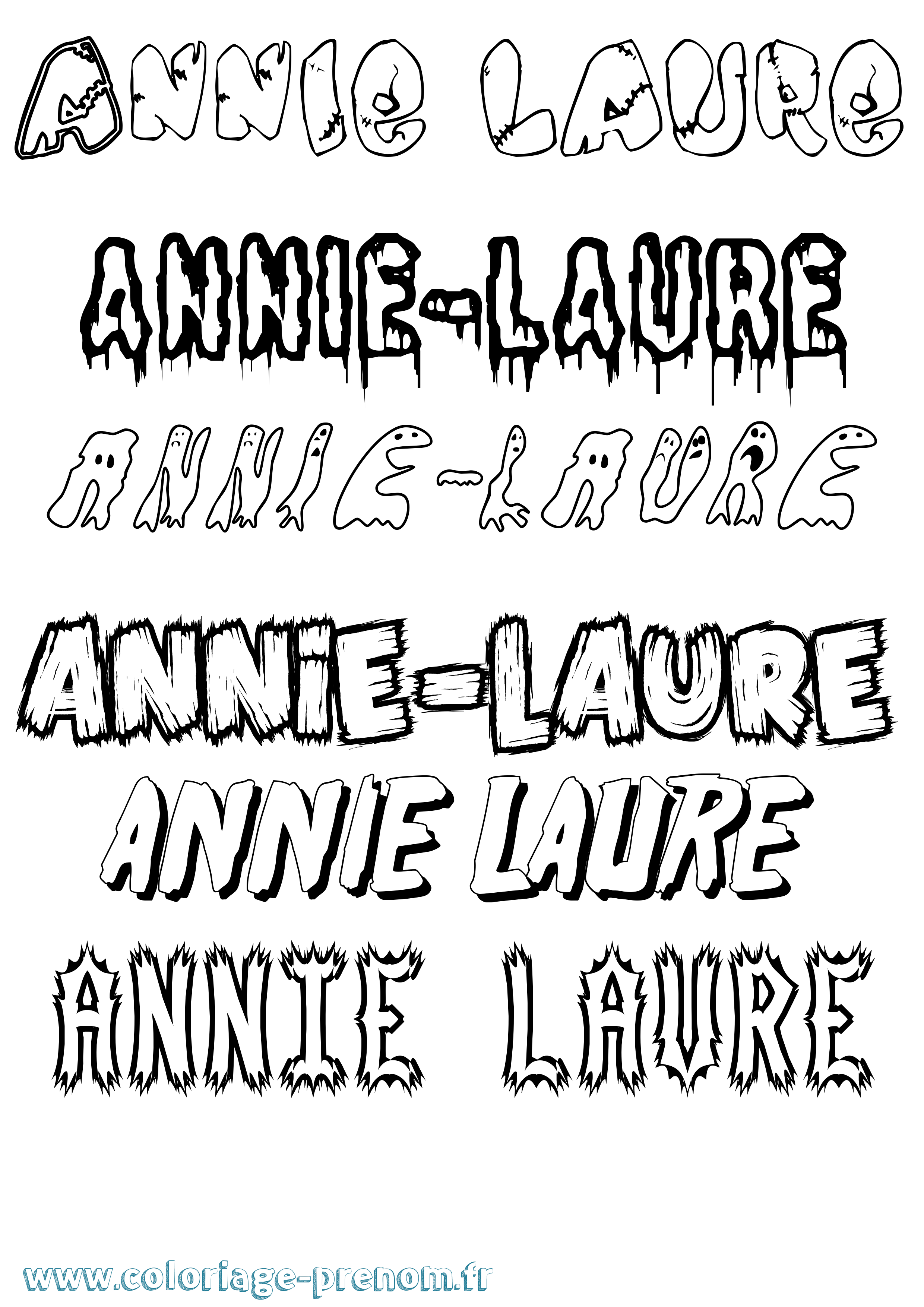 Coloriage Annie-Laure Frisson Coloriage prénom Annie-Laure Frisson
