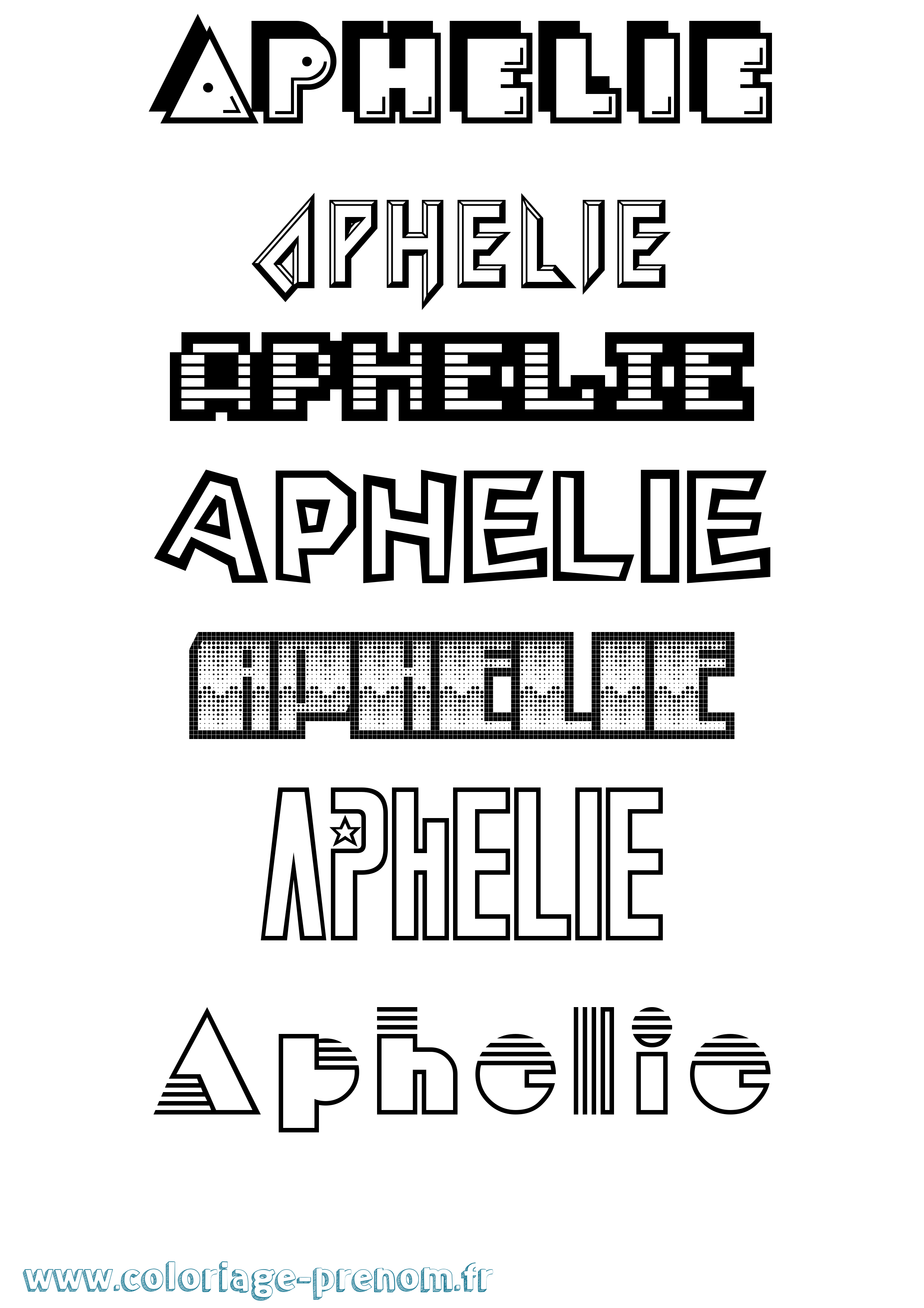 Coloriage Aphelie Jeux Vidéos Coloriage prénom Aphelie Jeux Vidéos