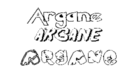 Coloriage Argane