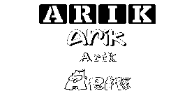 Coloriage Arik