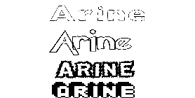 Coloriage Arine