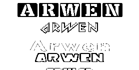Coloriage Arwen