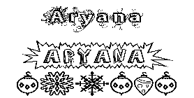 Coloriage Aryana