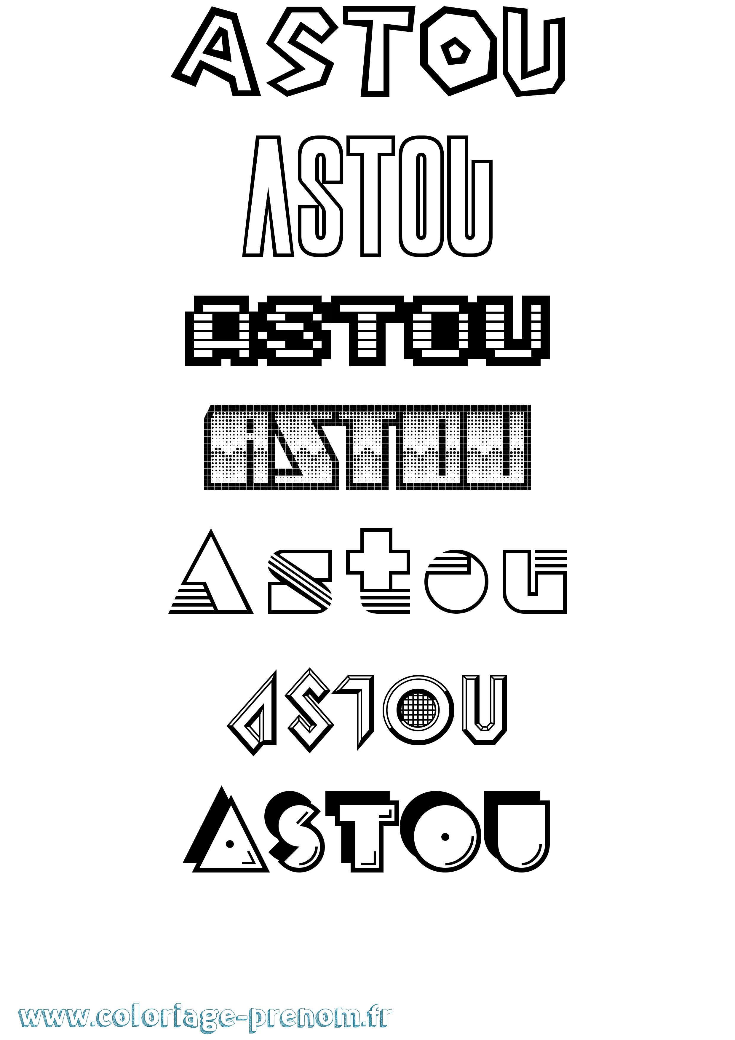 Coloriage Astou Jeux Vidéos Coloriage prénom Astou Jeux Vidéos