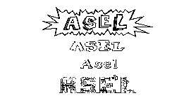 Coloriage Asel