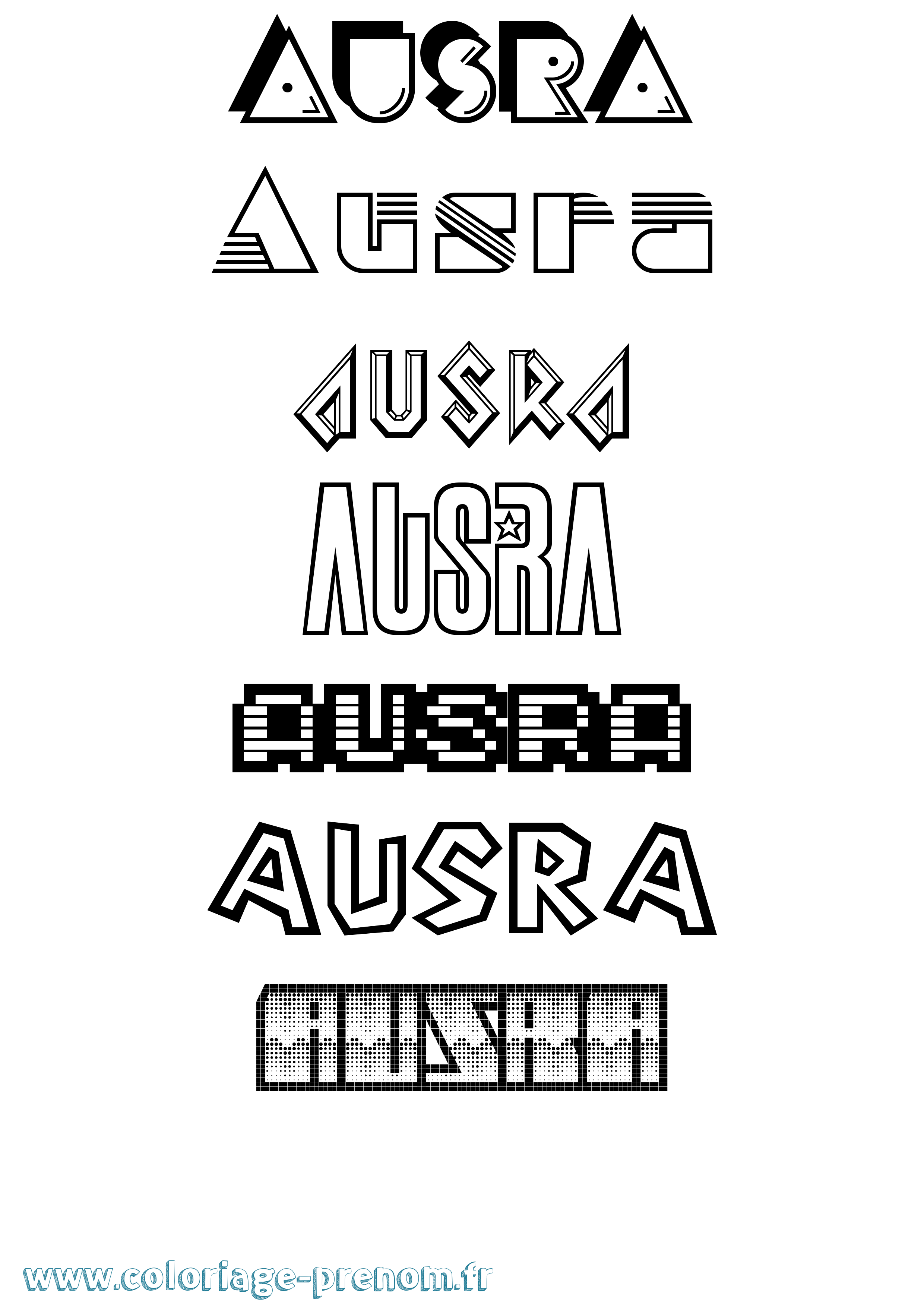 Coloriage Ausra Jeux Vidéos Coloriage prénom Ausra Jeux Vidéos
