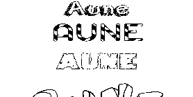 Coloriage Aune