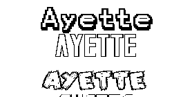 Coloriage Ayette