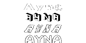 Coloriage Ayna