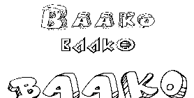 Coloriage Baako