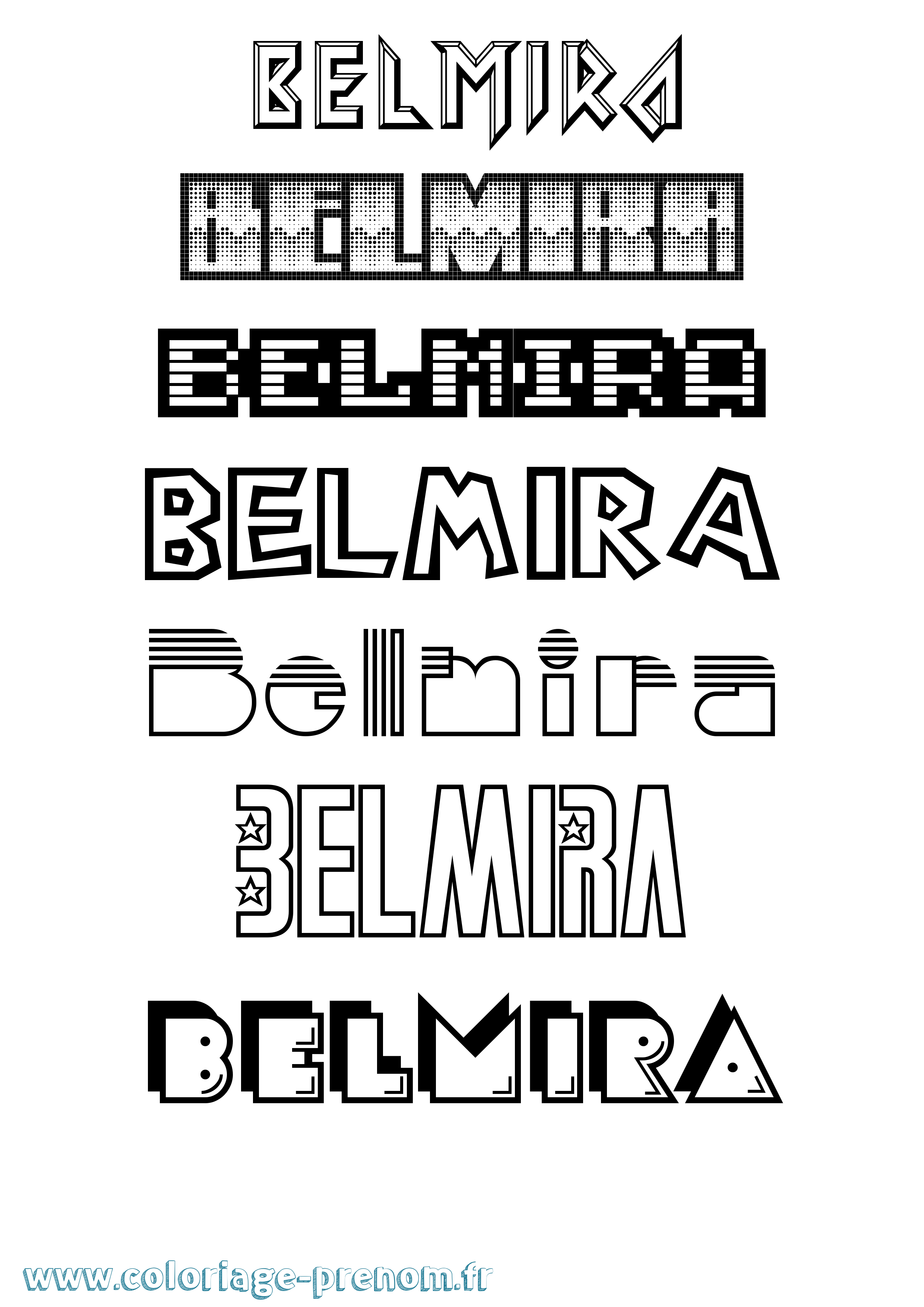 Coloriage Belmira Jeux Vidéos Coloriage prénom Belmira Jeux Vidéos