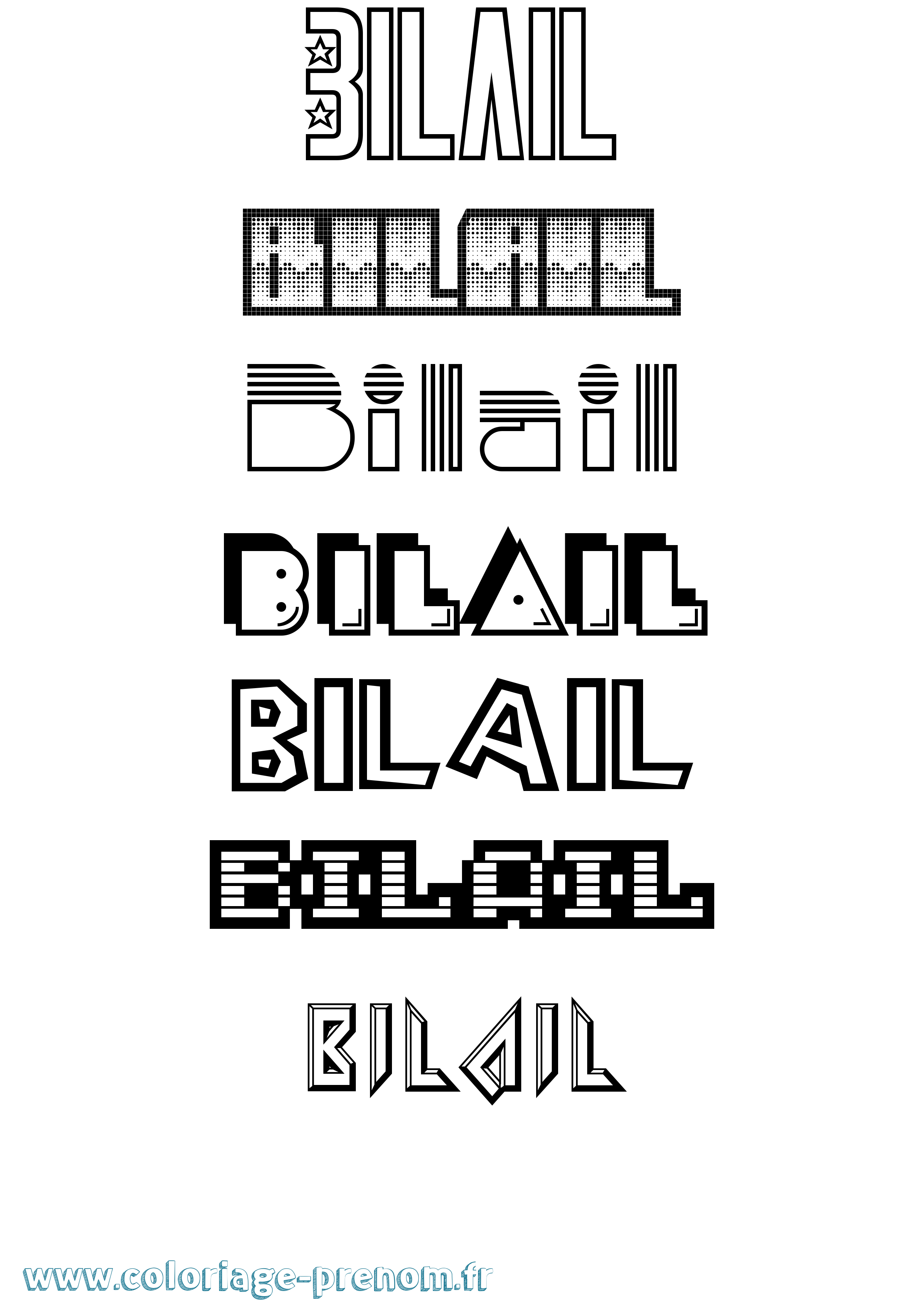 Coloriage Bilail Jeux Vidéos Coloriage prénom Bilail Jeux Vidéos