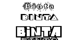 Coloriage Binta