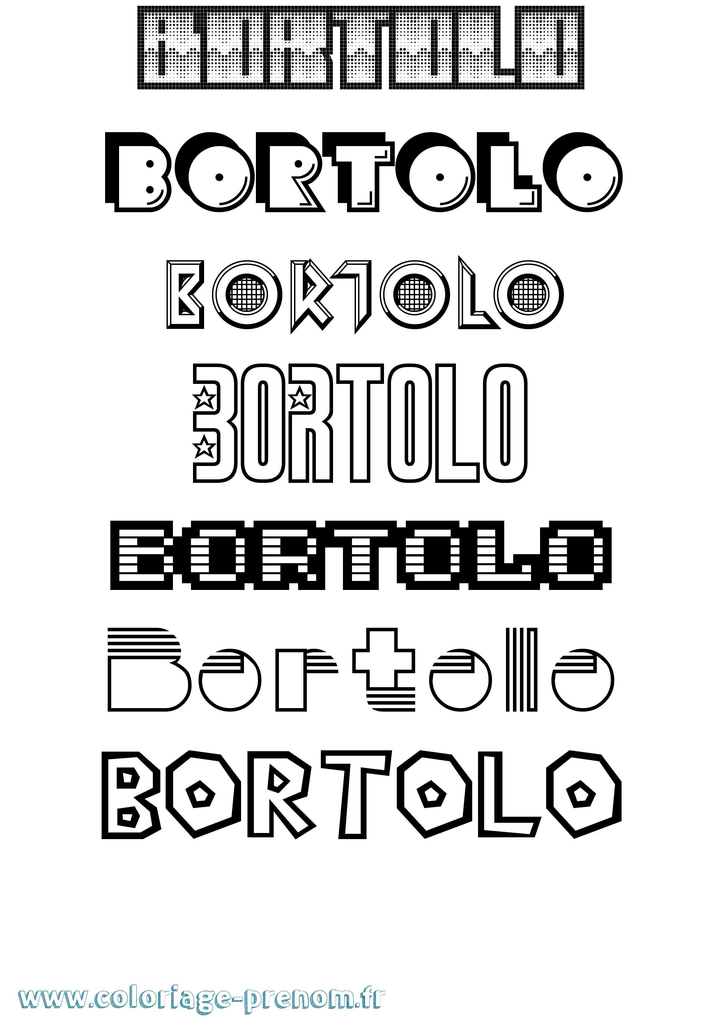 Coloriage Bortolo Jeux Vidéos Coloriage prénom Bortolo Jeux Vidéos