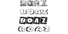Coloriage Boaz