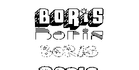 Coloriage Boris