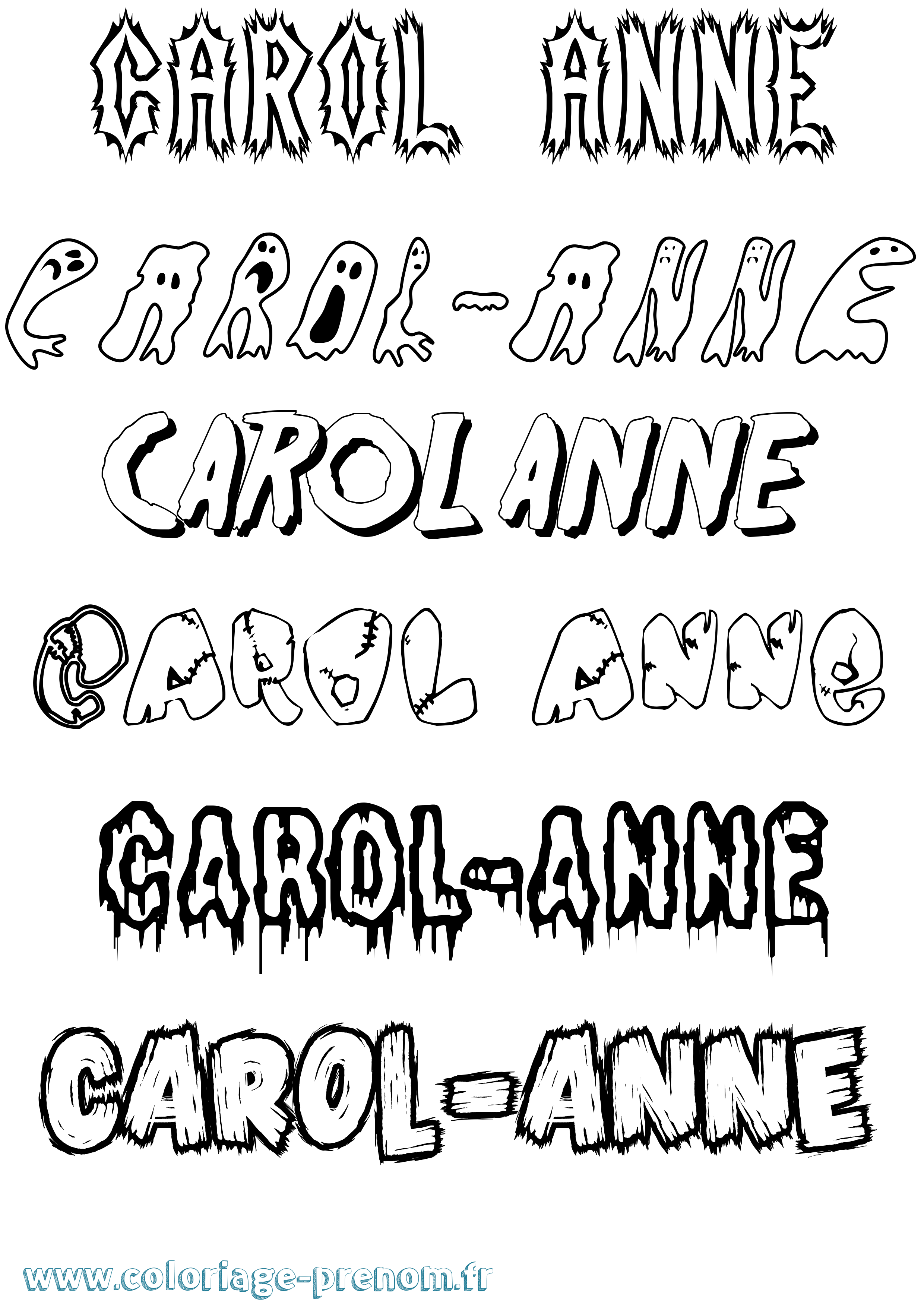 Coloriage Carol-Anne Frisson Coloriage prénom Carol-Anne Frisson