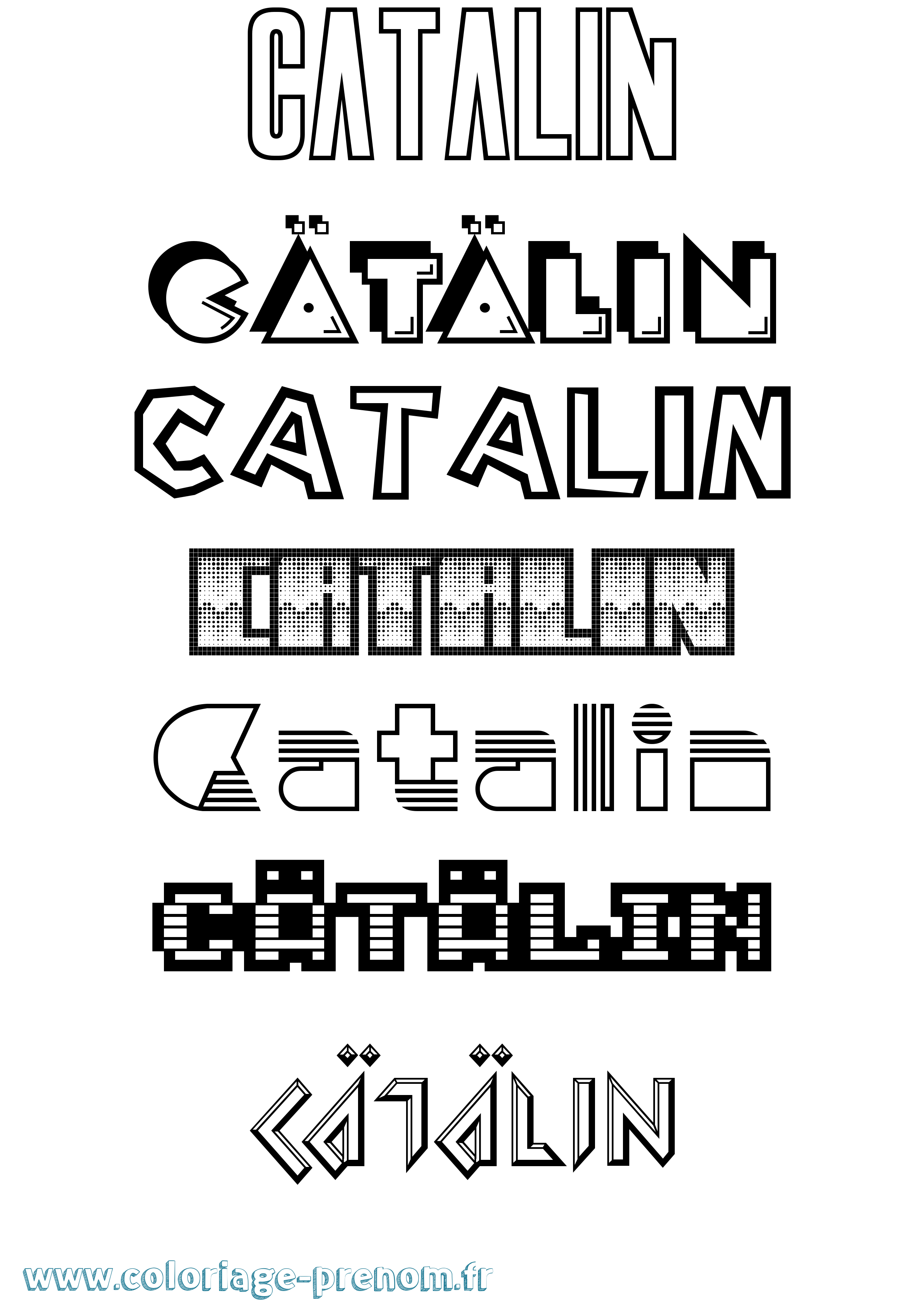 Coloriage Cätälin Jeux Vidéos Coloriage prénom Cätälin Jeux Vidéos