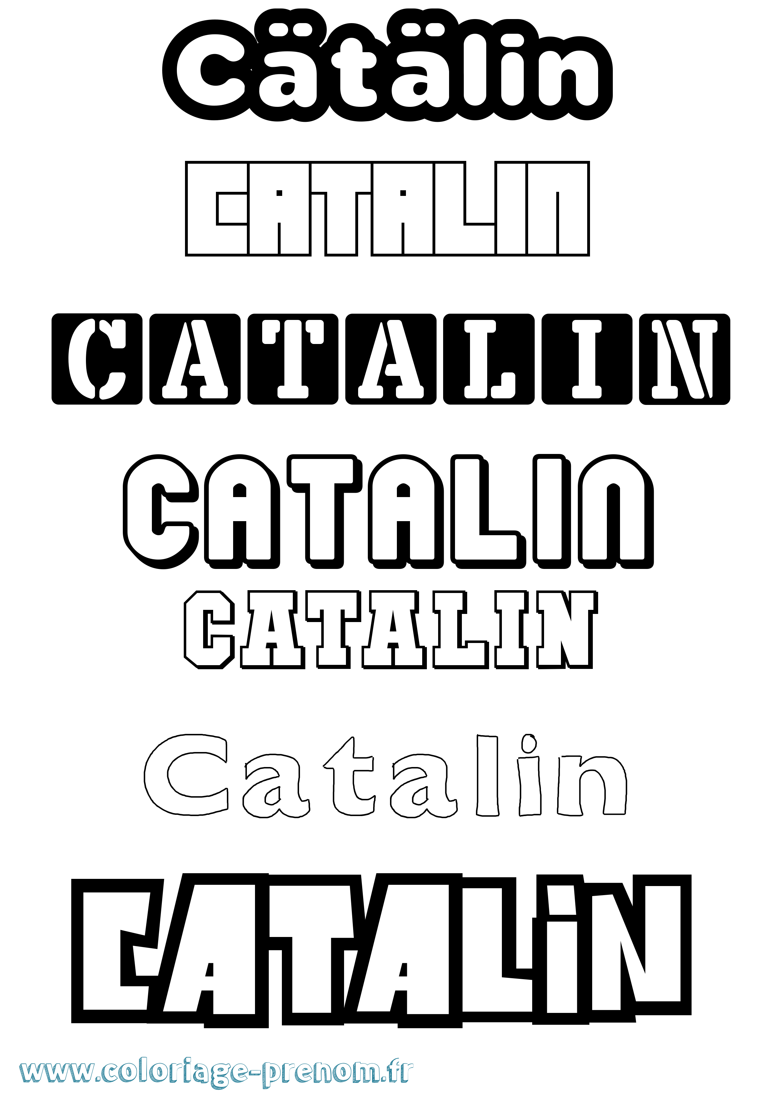 Coloriage Cätälin Simple Coloriage prénom Cätälin Simple