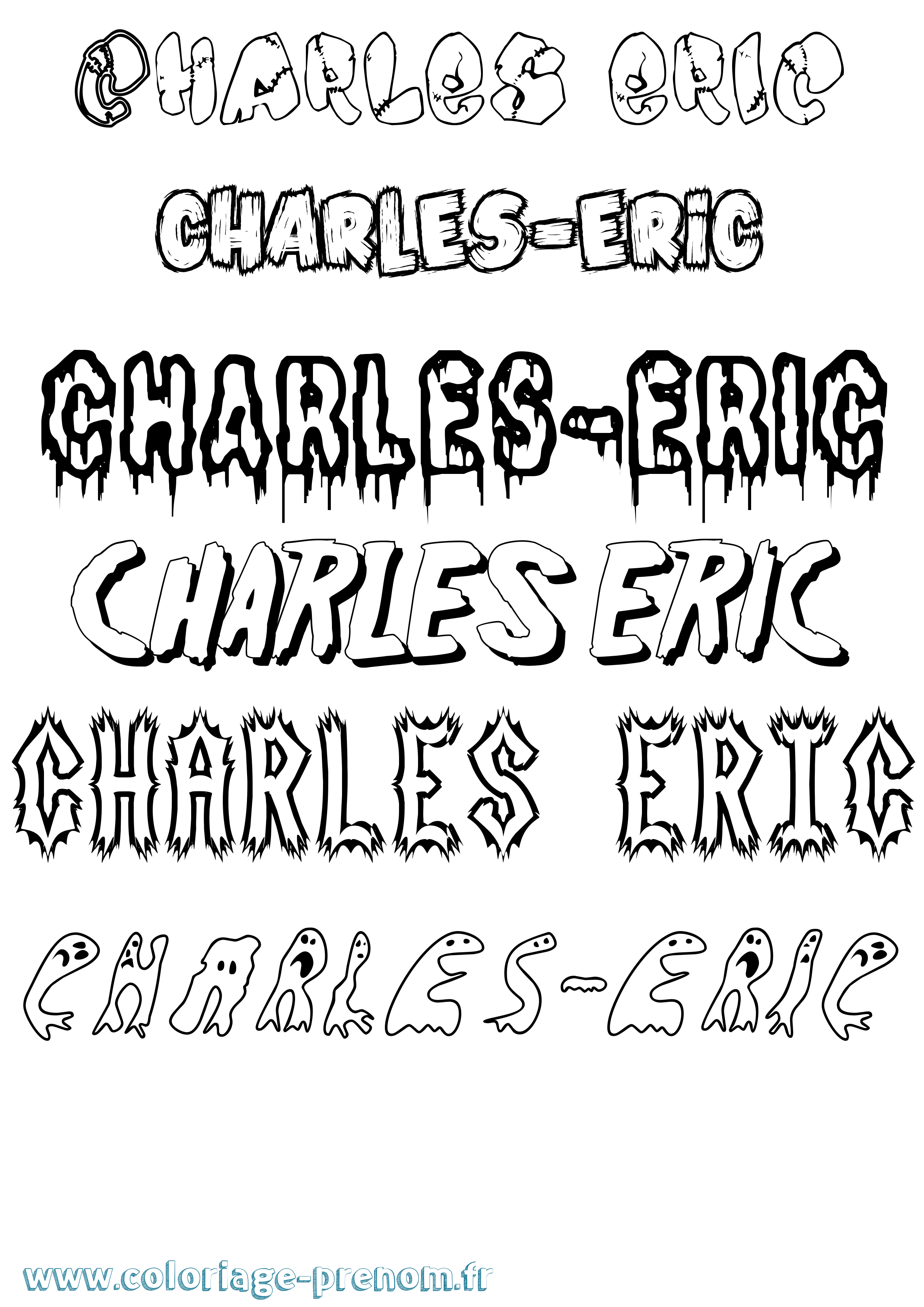 Coloriage Charles-Eric Frisson Coloriage prénom Charles-Eric Frisson