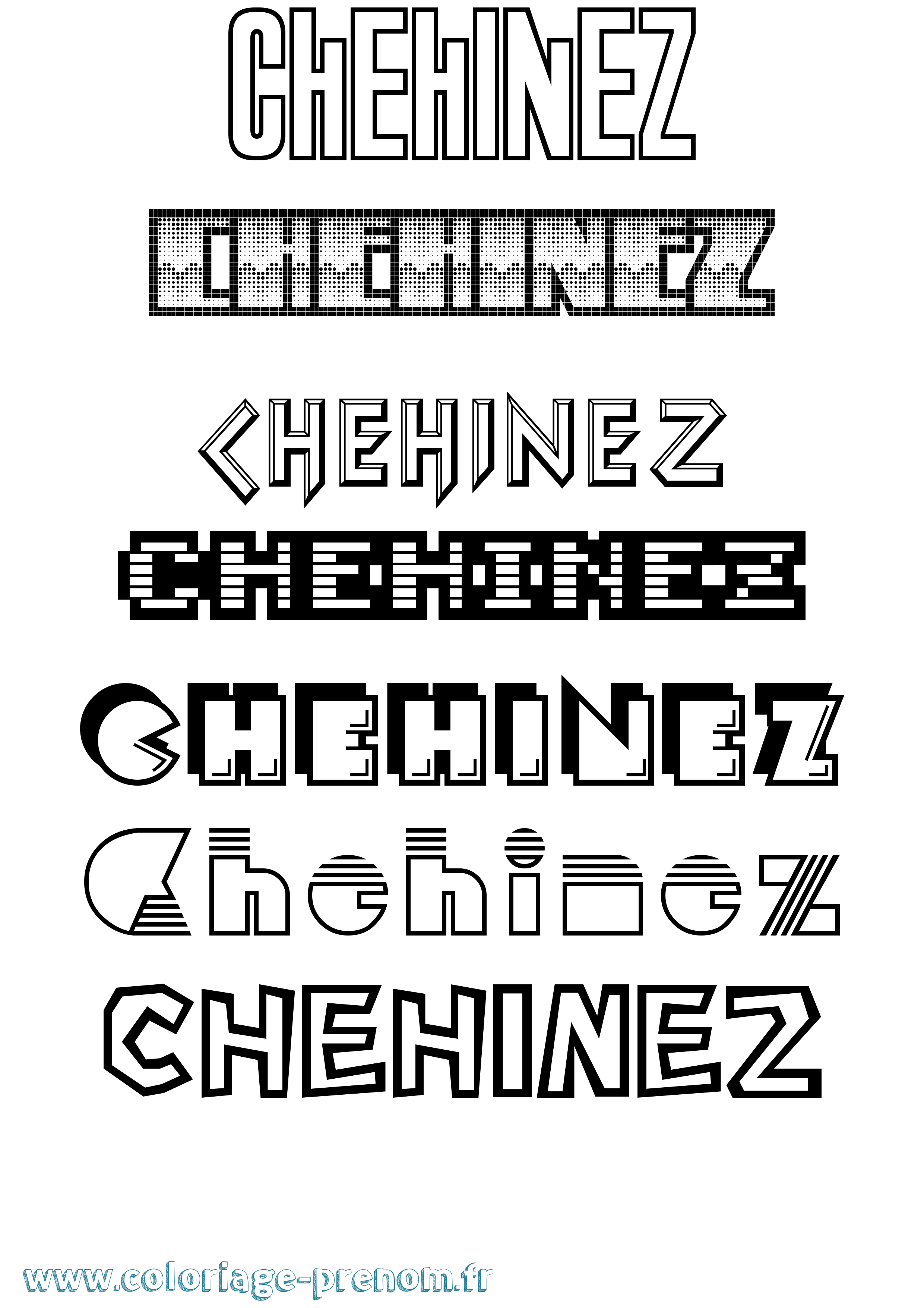 Coloriage Chehinez Jeux Vidéos Coloriage prénom Chehinez Jeux Vidéos